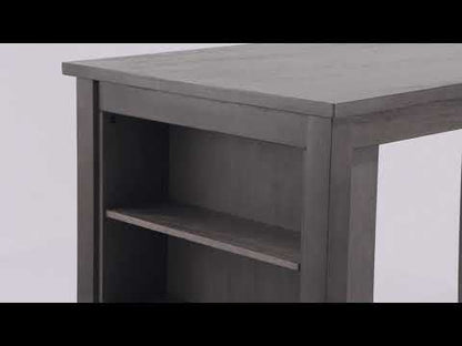 Caitbrook - Gray - Rect Dining Room Counter Table