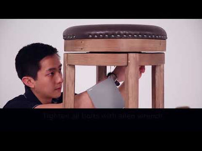 Valebeck Tall Upholstered Swivel Barstool