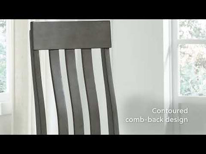 Hallanden - Black / Gray - Dining Uph Side Chair (Set of 2)