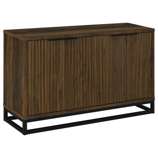 Ryatt - 4 Door Engineered Wood Accent Cabinet - Dark Pine