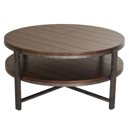 Breckinridge - Round Cocktail Table - Dark Brown