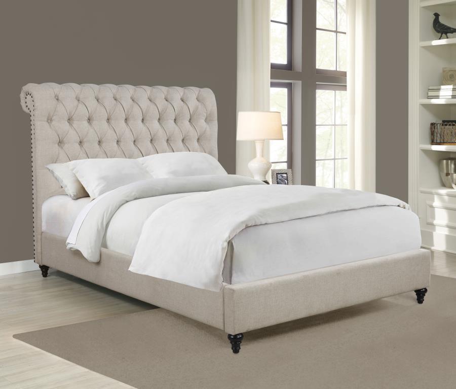 Devon - Button Tufted Upholstered Bed