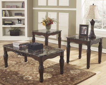 North - Dark Brown - Occasional Table Set (Set of 3)