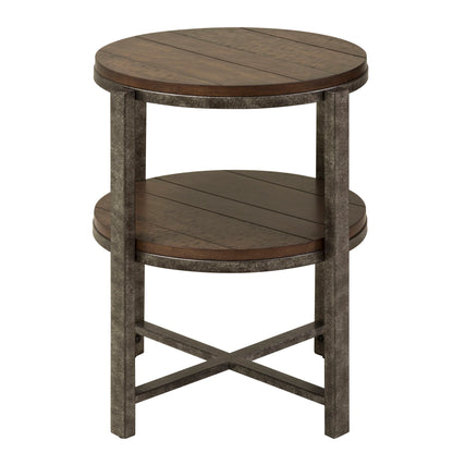 Breckinridge - Round End Table - Dark Brown