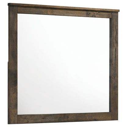 Woodmont - Rectangle Dresser Mirror - Rustic Golden Brown