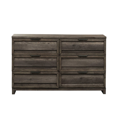 Tanners Creek - 6 Drawer Dresser - Dark Gray