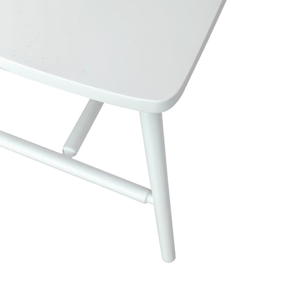 Palmetto Heights - Low Back Spindle Bench - White