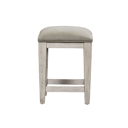 Heartland - Upholstered Console Stool - White