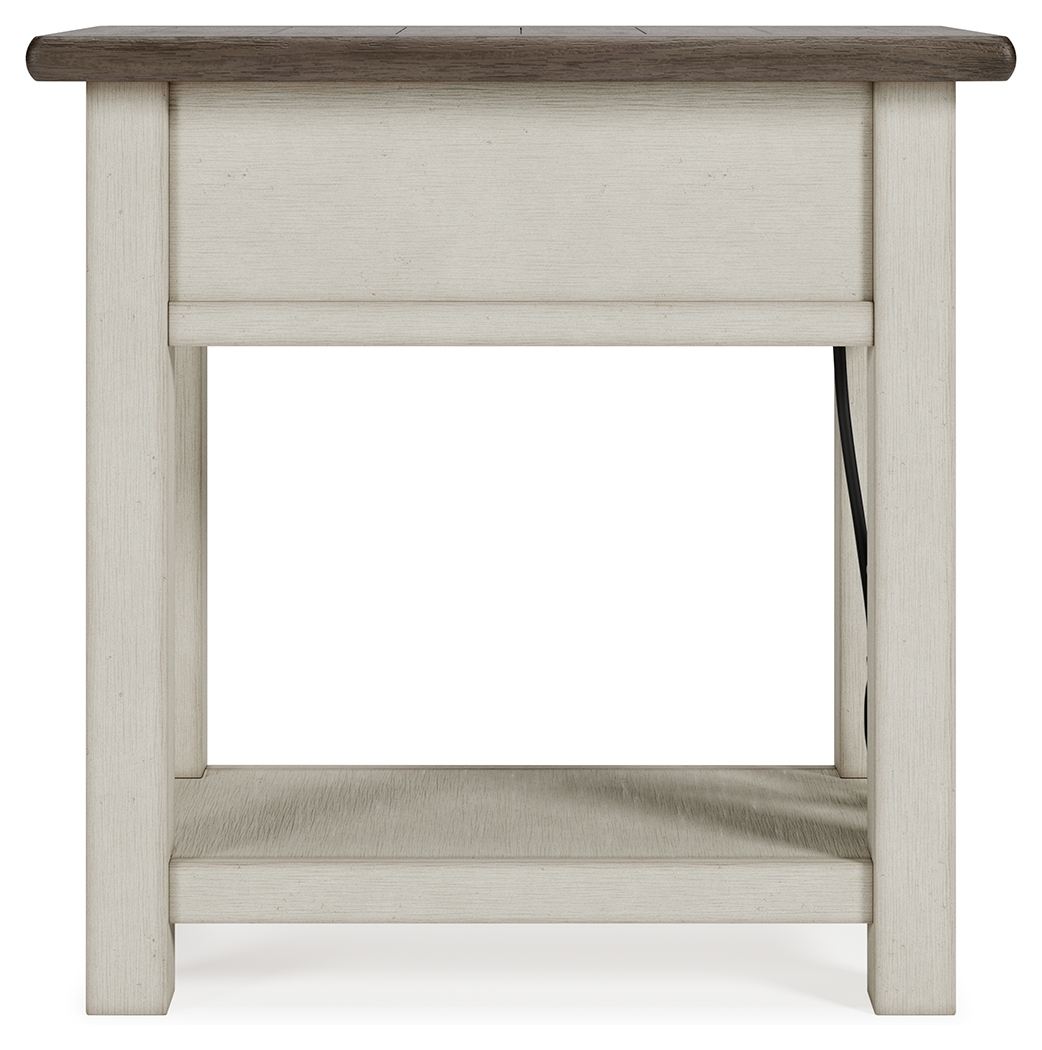 Bolanburg - White / Brown / Beige - Chair Side End Table