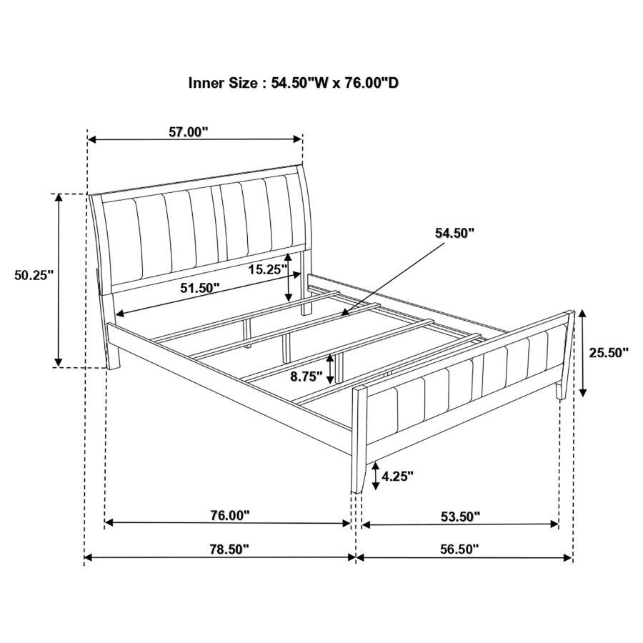 Carlton - Upholstered Panel Bed