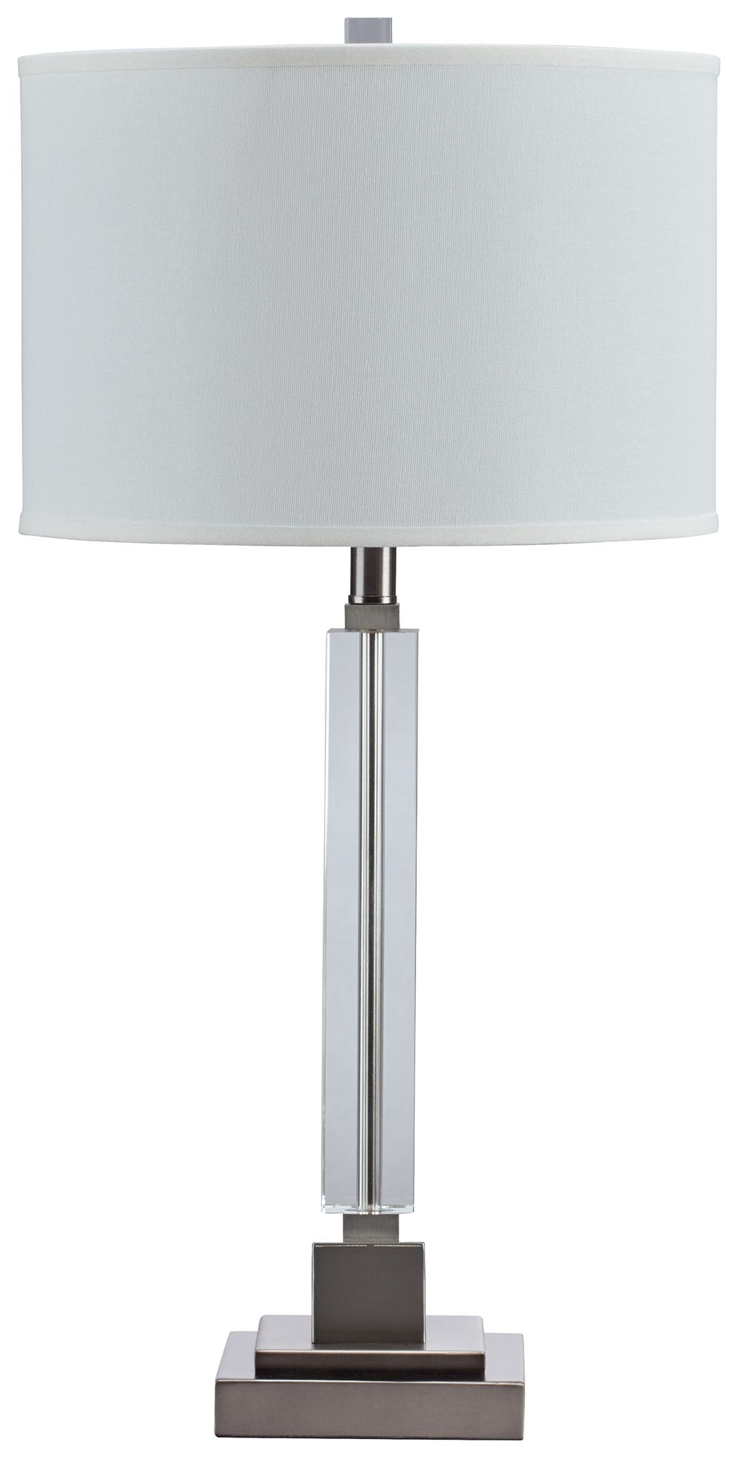 Deccalen - Clear / Silver Finish - Crystal Table Lamp
