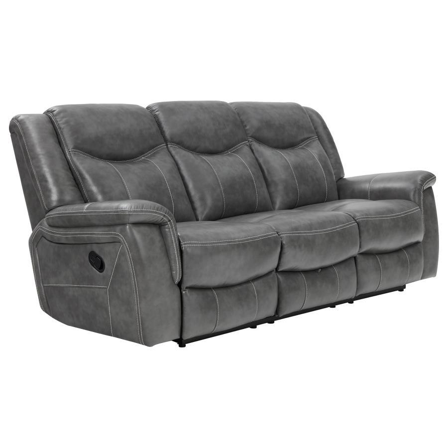 Conrad - Upholstered Motion Sofa - Cool Grey