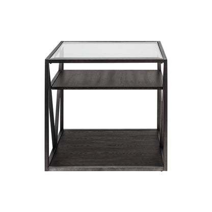 Arista - 3 Piece Set (1 Cocktail 2 End Tables) - Dark Gray