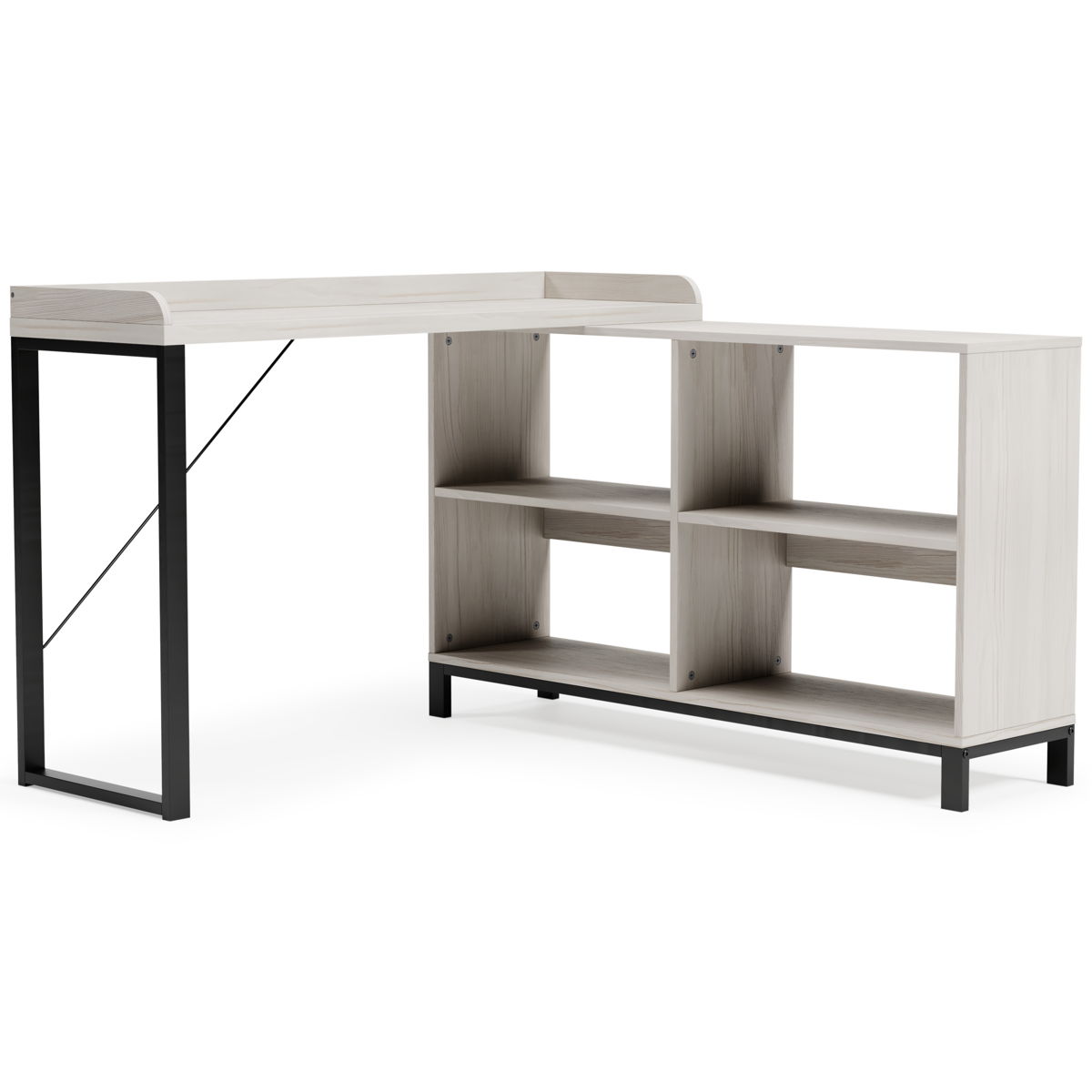 Bayflynn - White / Black - L-desk