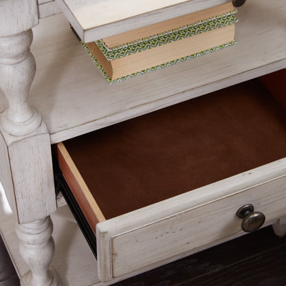 Farmhouse Reimagined - 1 Drawer Nightstand - White