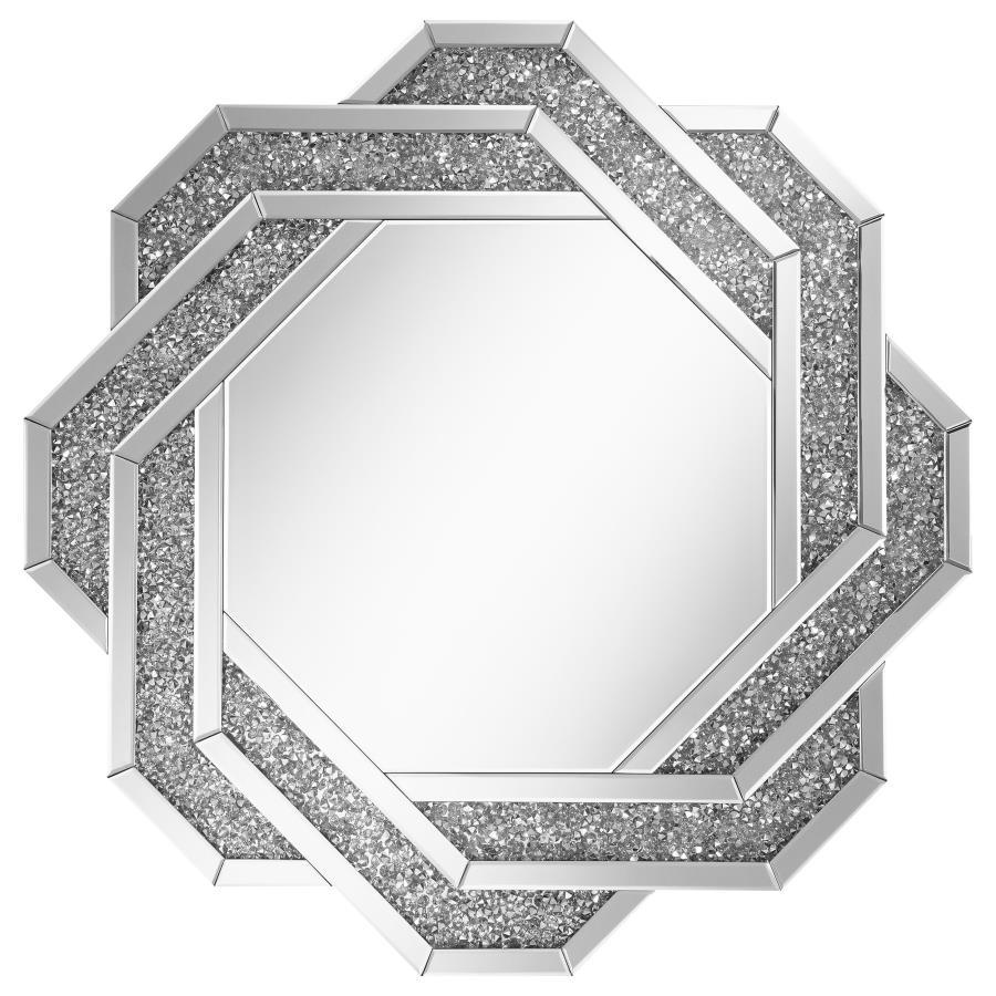 Mikayla - Wall Mirror With Braided Frame - Dark Crystal