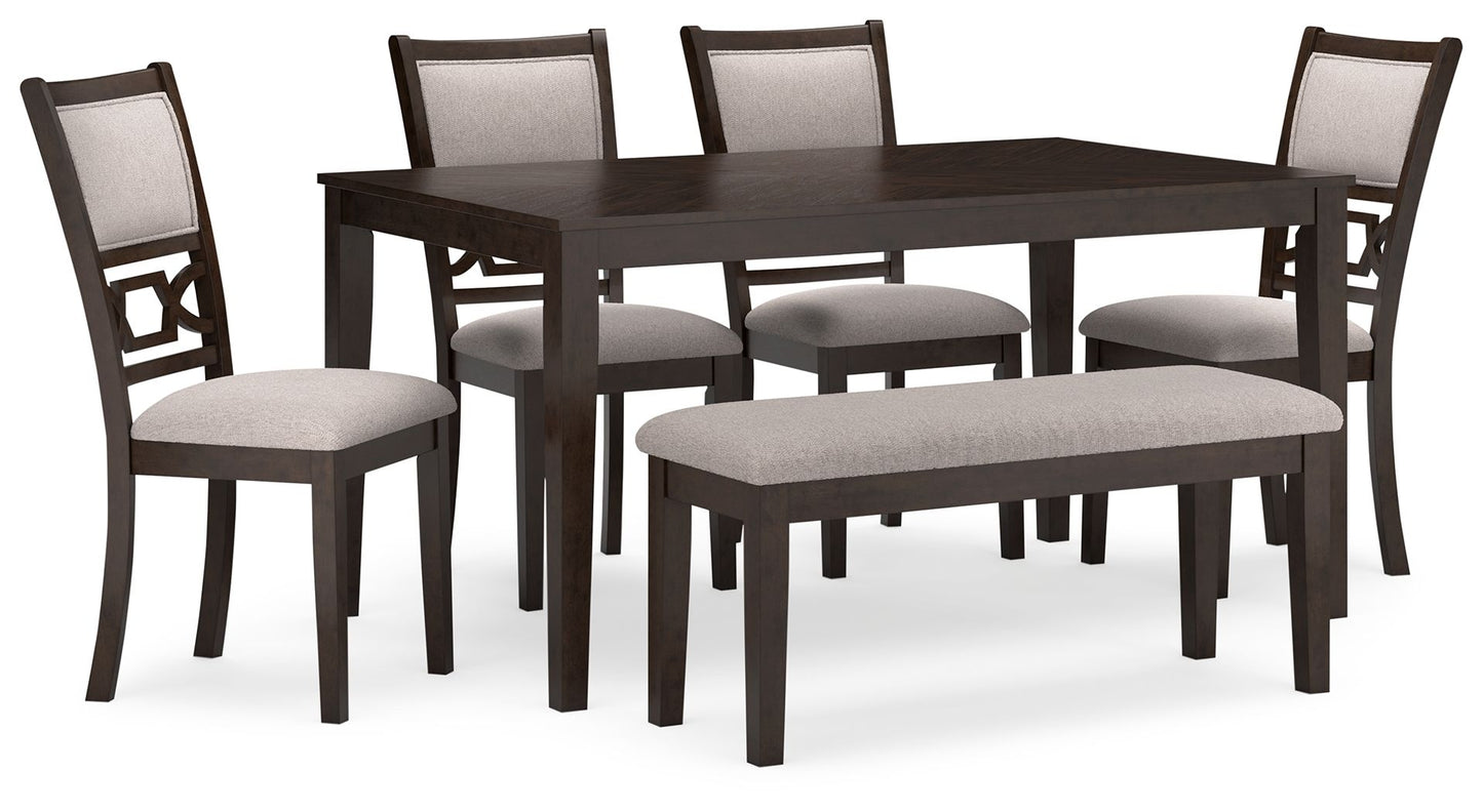 Langwest - Brown - Dining Room Table Set (Set of 6)