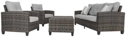 Cloverbrooke - Gray - Sofa, Chairs, Table Set (Set of 4)