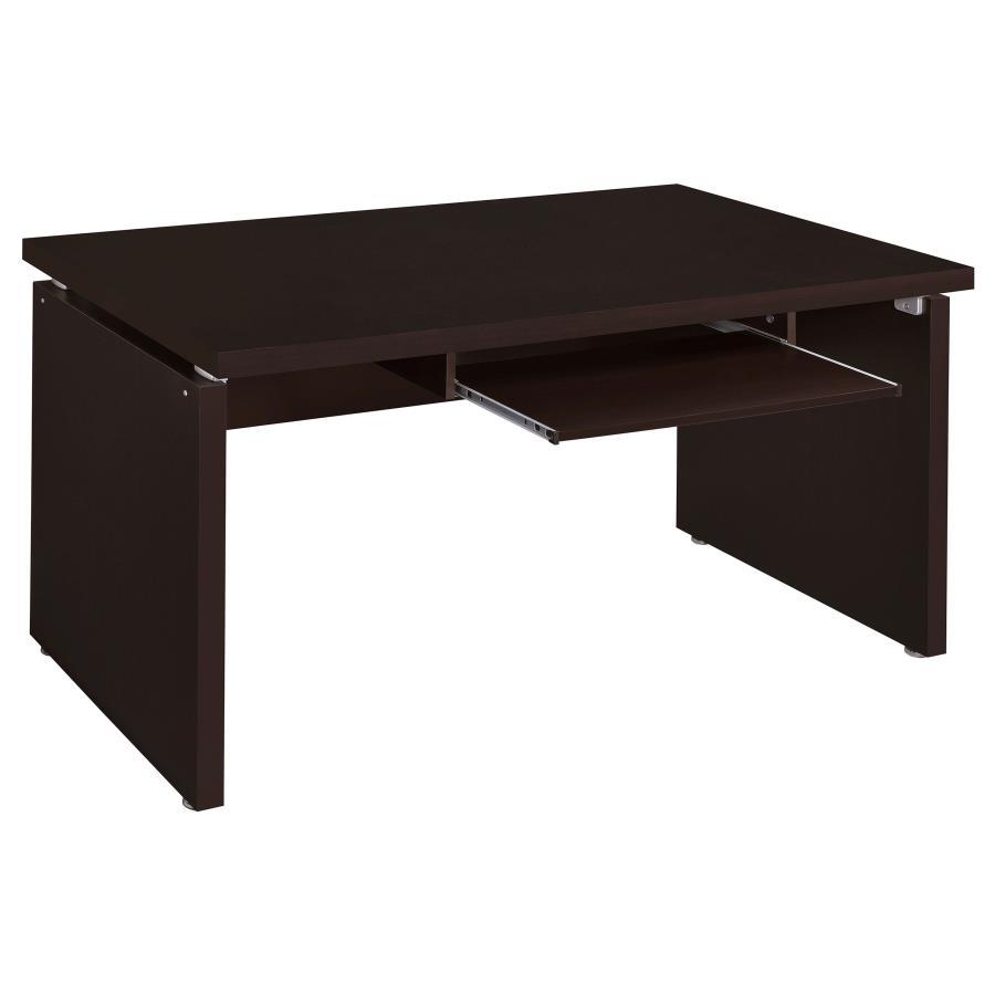 Skylar - 2 Piece Home Office Set L-Shape Desk With File Cabinet - Cappuccino