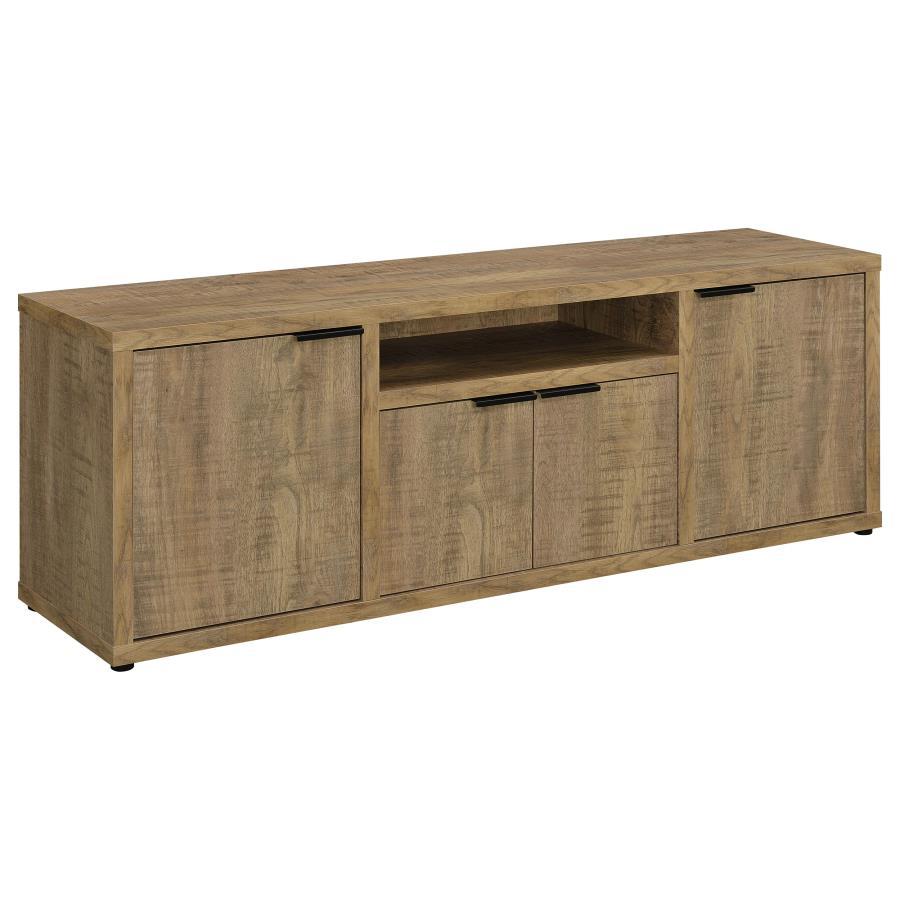 Tabby - 4 Door Engineered Wood TV Stand - Mango