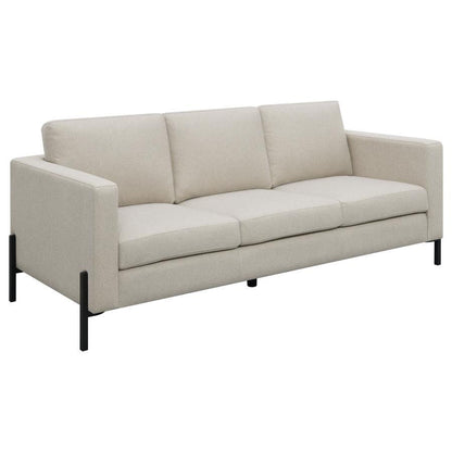 Tilly - Upholstered Track Arm Sofa - Oatmeal