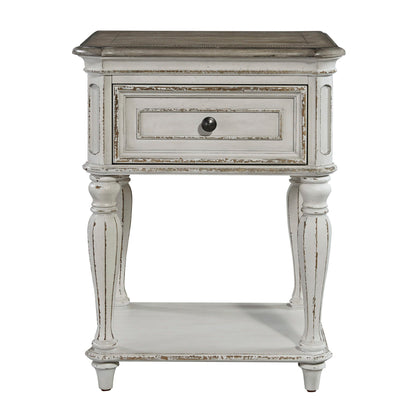 Magnolia Manor - Leg Nightstand - White