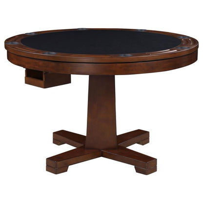 Marietta - Round Wooden Game Table - Tobacco