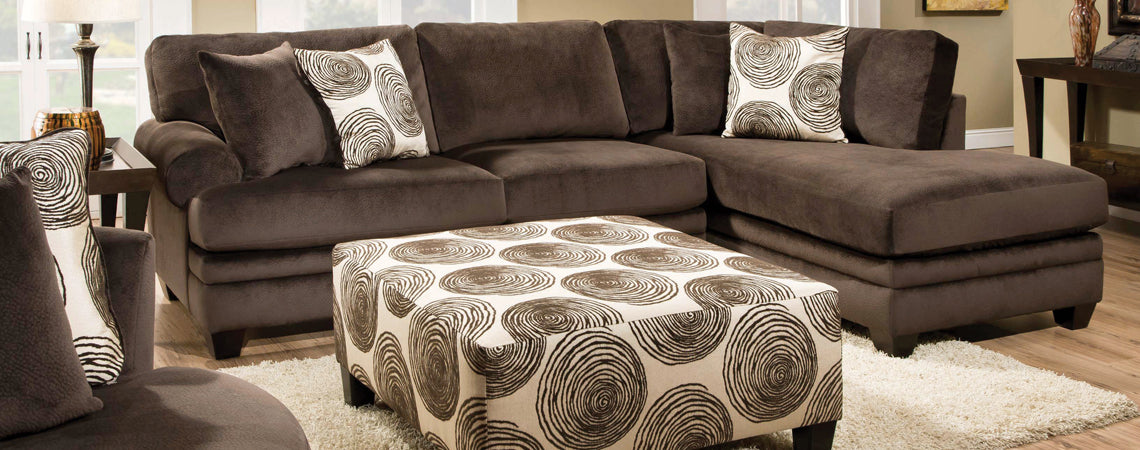 8642 Groovy Chocolate Sectional