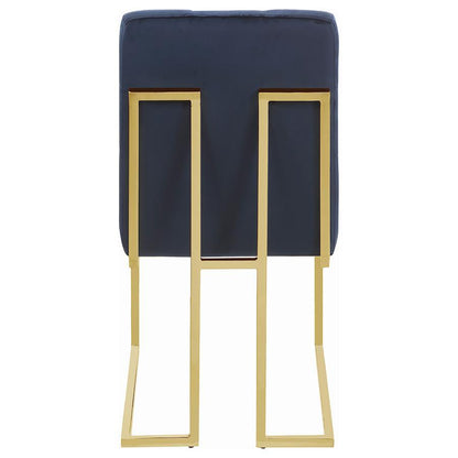 Cisco - Tufted Back Side Chairs (Set of 2) - Ink Blue
