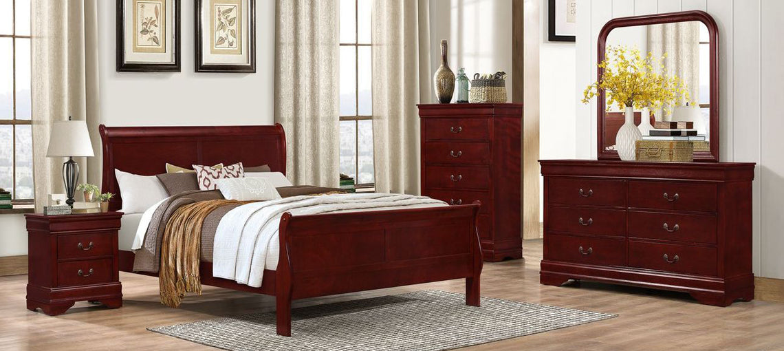 C4937 Martini Cherry Louis Philippe Bedroom