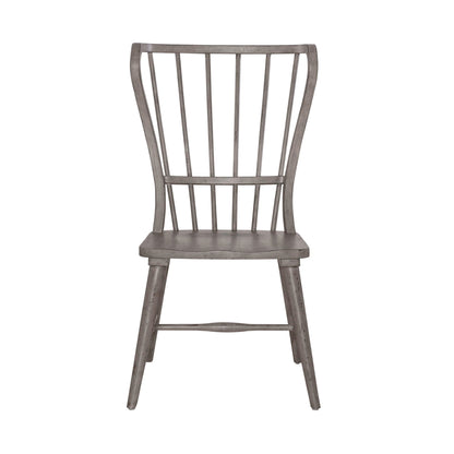 River Place - Windsor Back Side Chair (RTA) - Medium Gray