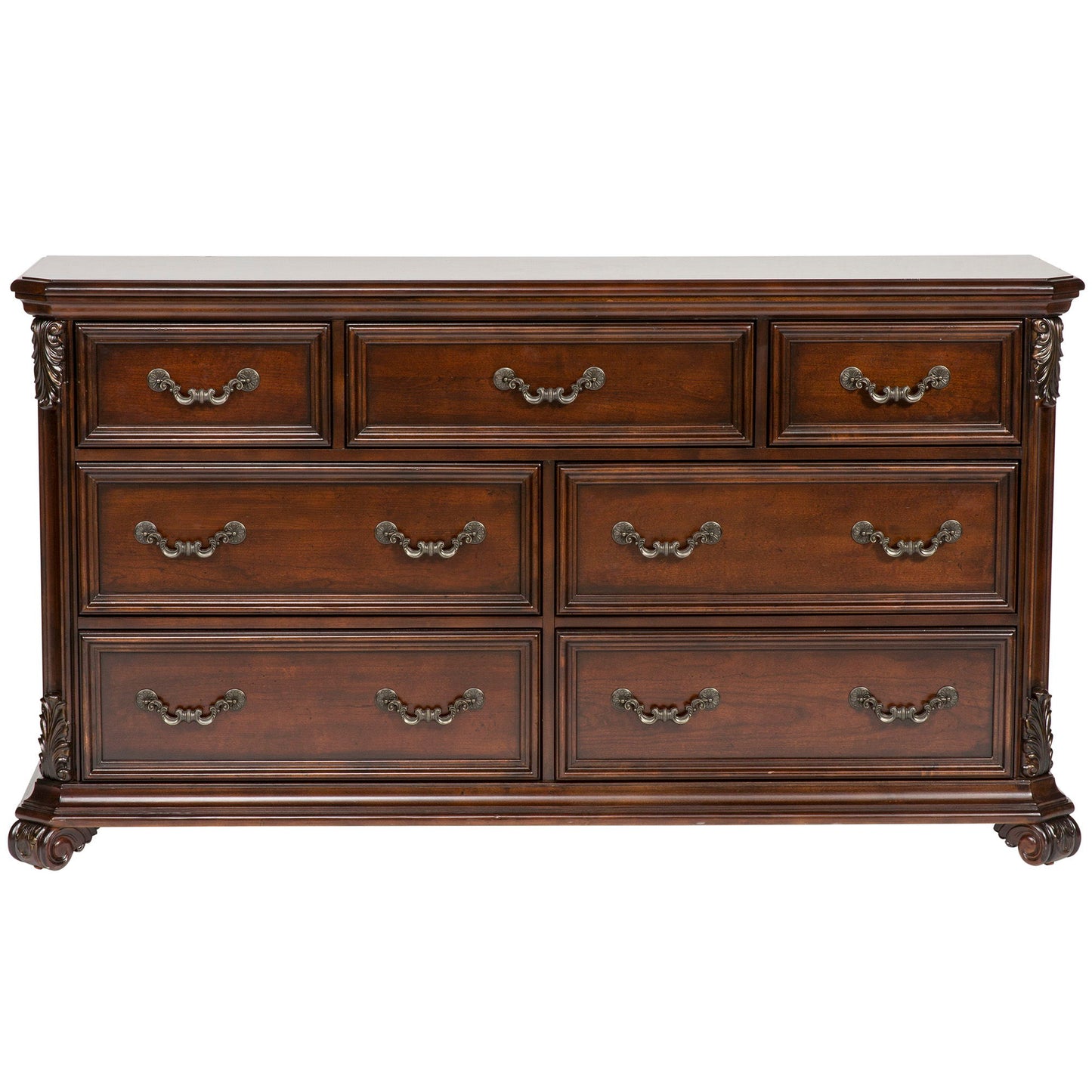 Messina Estates - 7 Drawer Dresser - Dark Brown