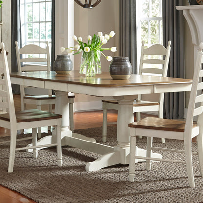 Springfield - Double Pedestal Table - White