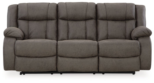 First Base - Gunmetal - Reclining Sofa