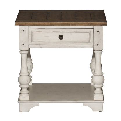 Morgan Creek - End Table - White