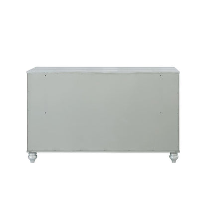 Gunnison - 6-Drawer Dresser - Silver Metallic