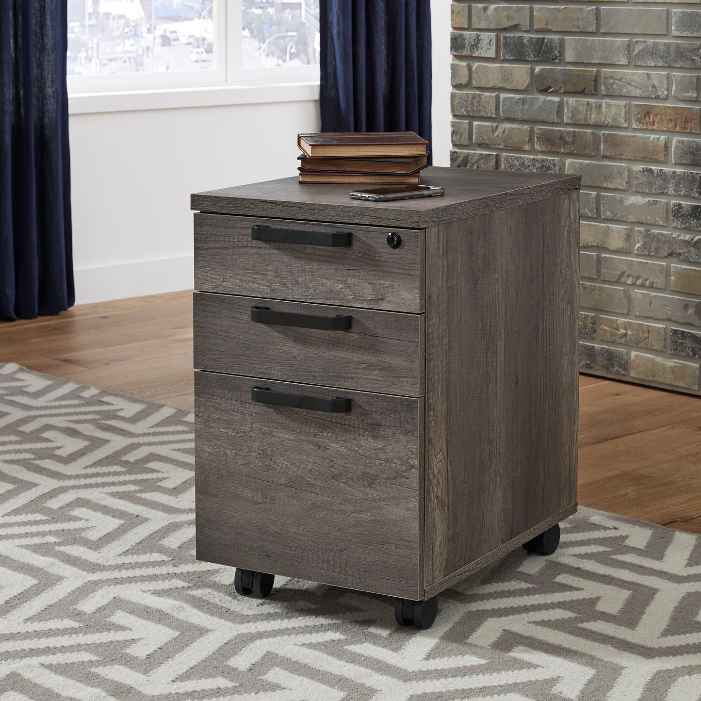 Tanners Creek - File Cabinet - Dark Gray