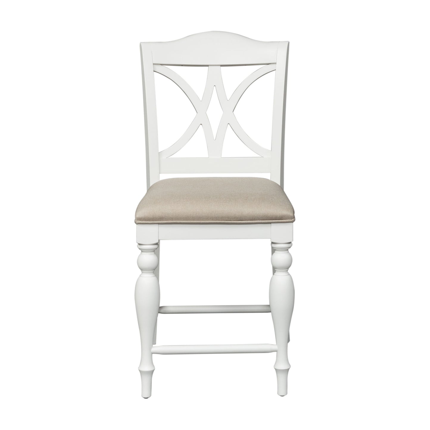 Summer House - Slat Back Counter Chair - White