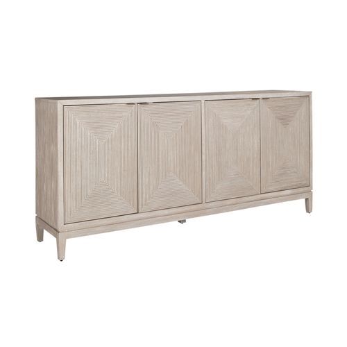 Kinsley - 4 Door Accent Cabinet - Beige