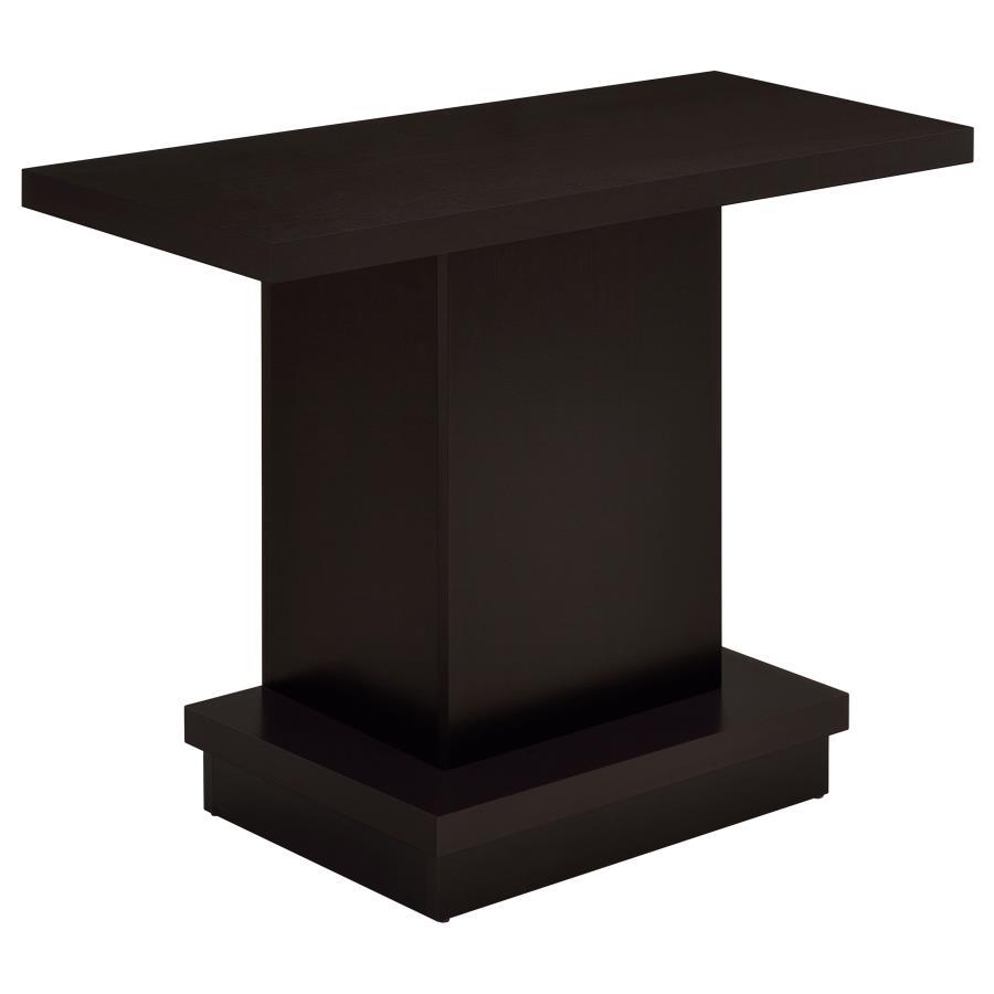 Reston - Pedestal Sofa Table - Cappuccino