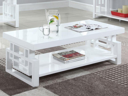 Schmitt - Rectangular Coffee Table - High Glossy White