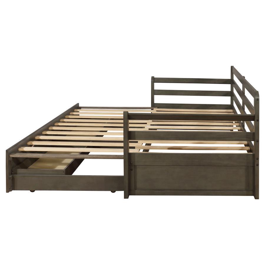 Sorrento - 2-Drawer Twin Daybed With Extension Trundle - Gray