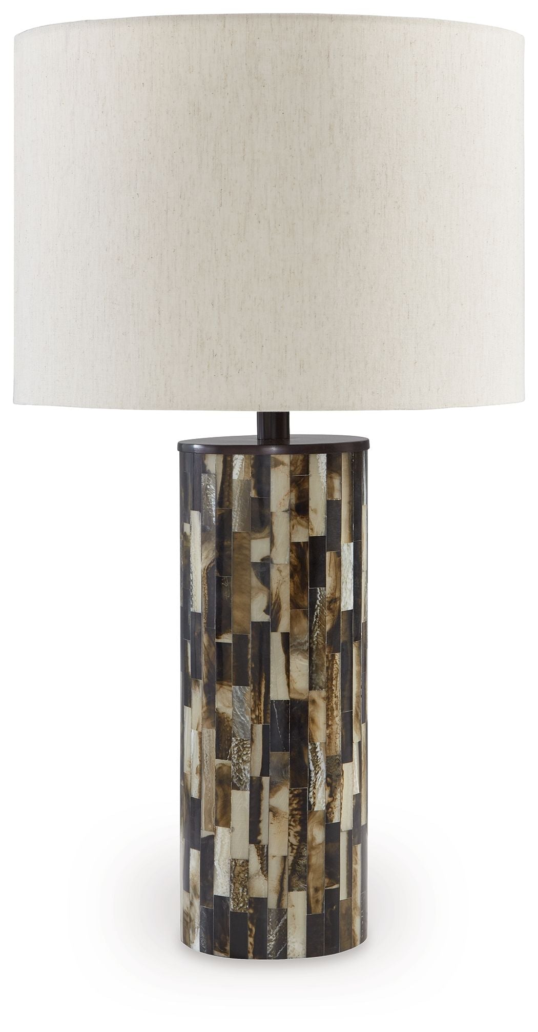 Ellford - Black / Brown / Cream - Poly Table Lamp